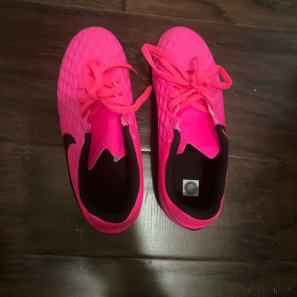 Girls Nike Soccer Cleats - Pink and Black